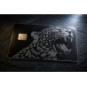 Roaring Leopard Metal Card | CustomCardZA