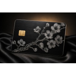 Floral Elegance Metal Card | CustomCardZA