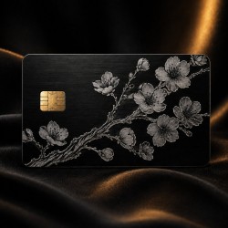 Floral Elegance Metal Card | CustomCardZA